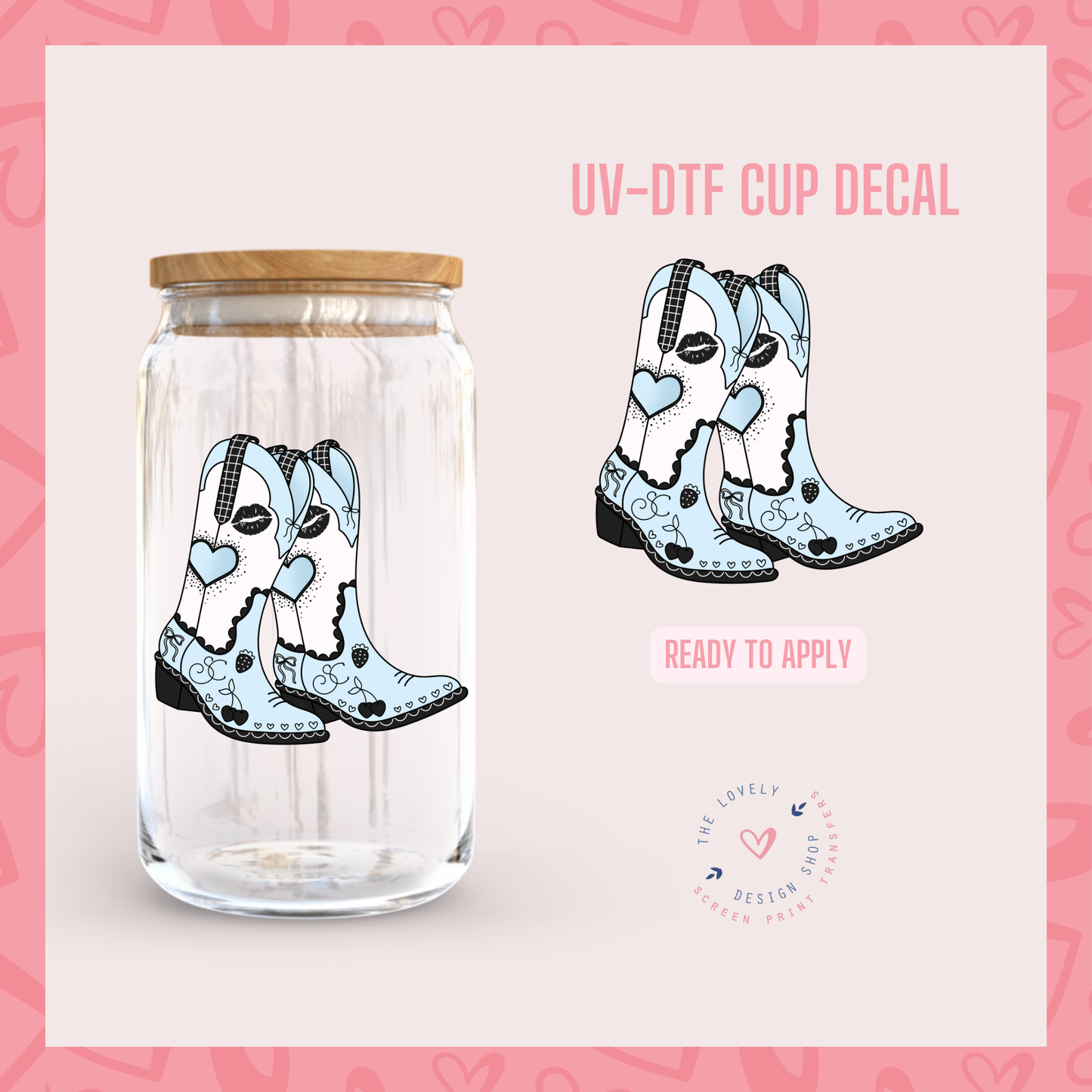 Short And Sweet - Blue - UV DTF Cup Decal - Nov 12