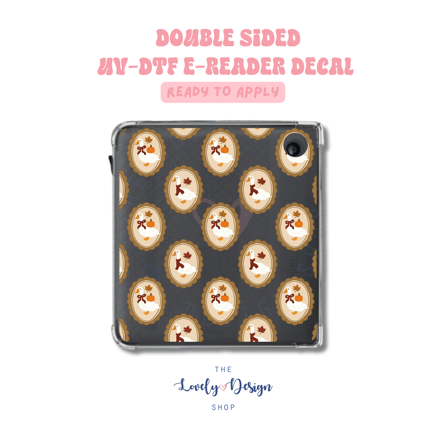 Fall Geese - UV DTF E-Reader Decal - Aug 8