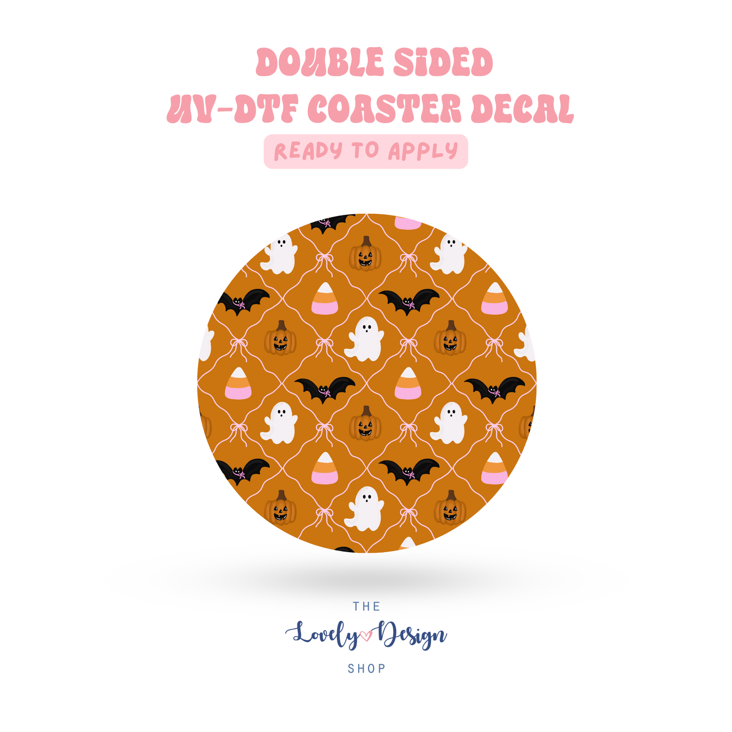Spooky - UV DTF Coaster Decal - Aug 8