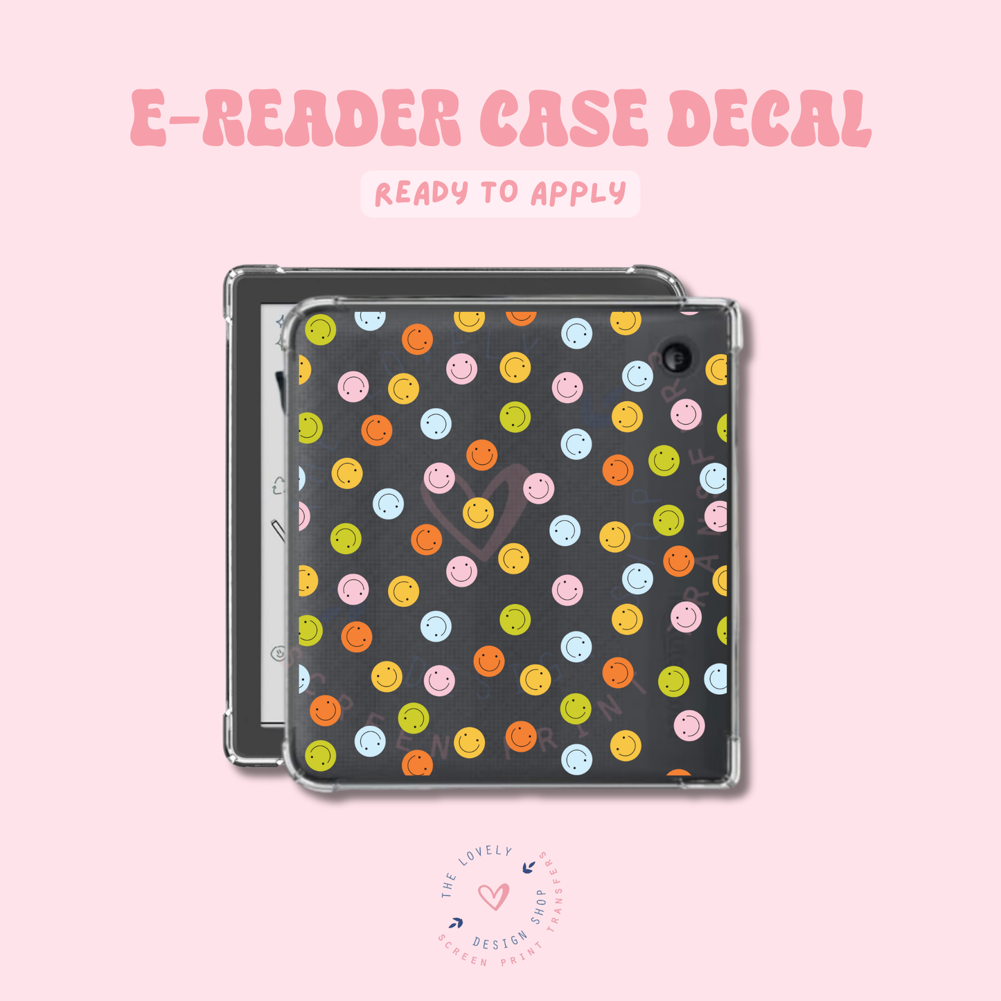 Caritas Felices - UV DTF E-Reader Decal - Feb 12