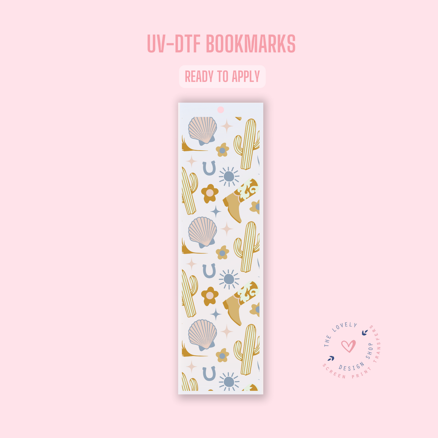 Coastal Cowboy - UV DTF Bookmark Decal (Ready to Ship) Apr 17