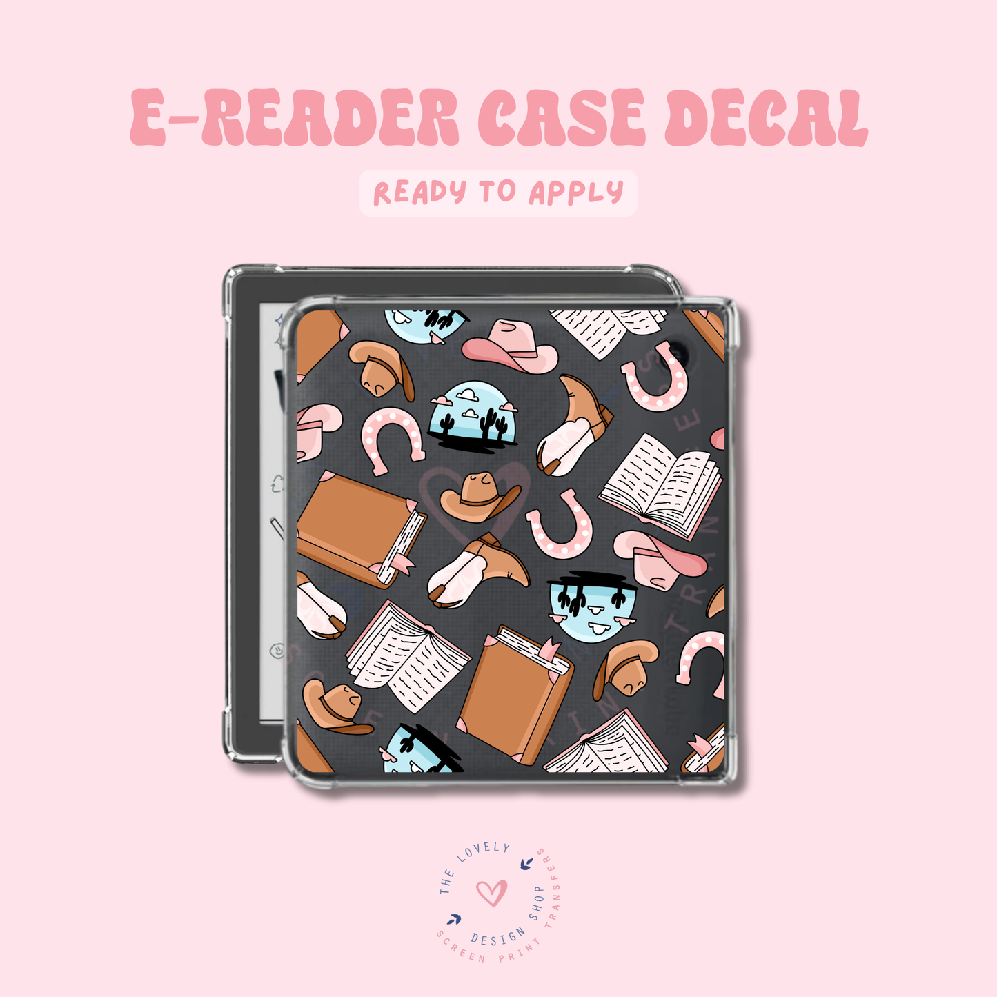 Cowboy Romance - UV DTF E-Reader Decal - Feb 4