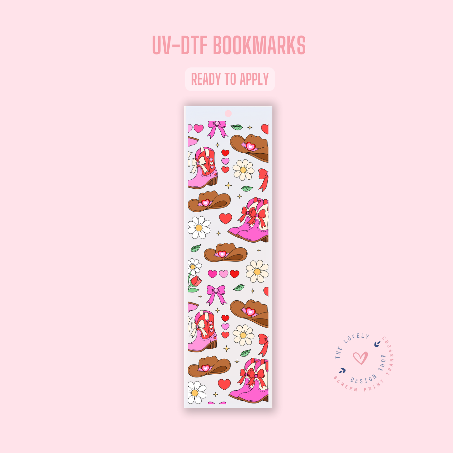 Cowgal Garden - UV DTF Bookmark Decal - Jan 20