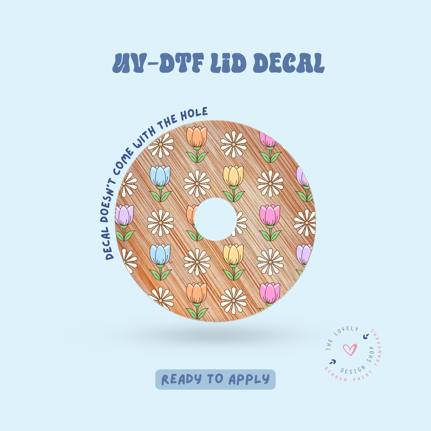 Spring Tulips - UV DTF Bookmark Decal - Feb 12