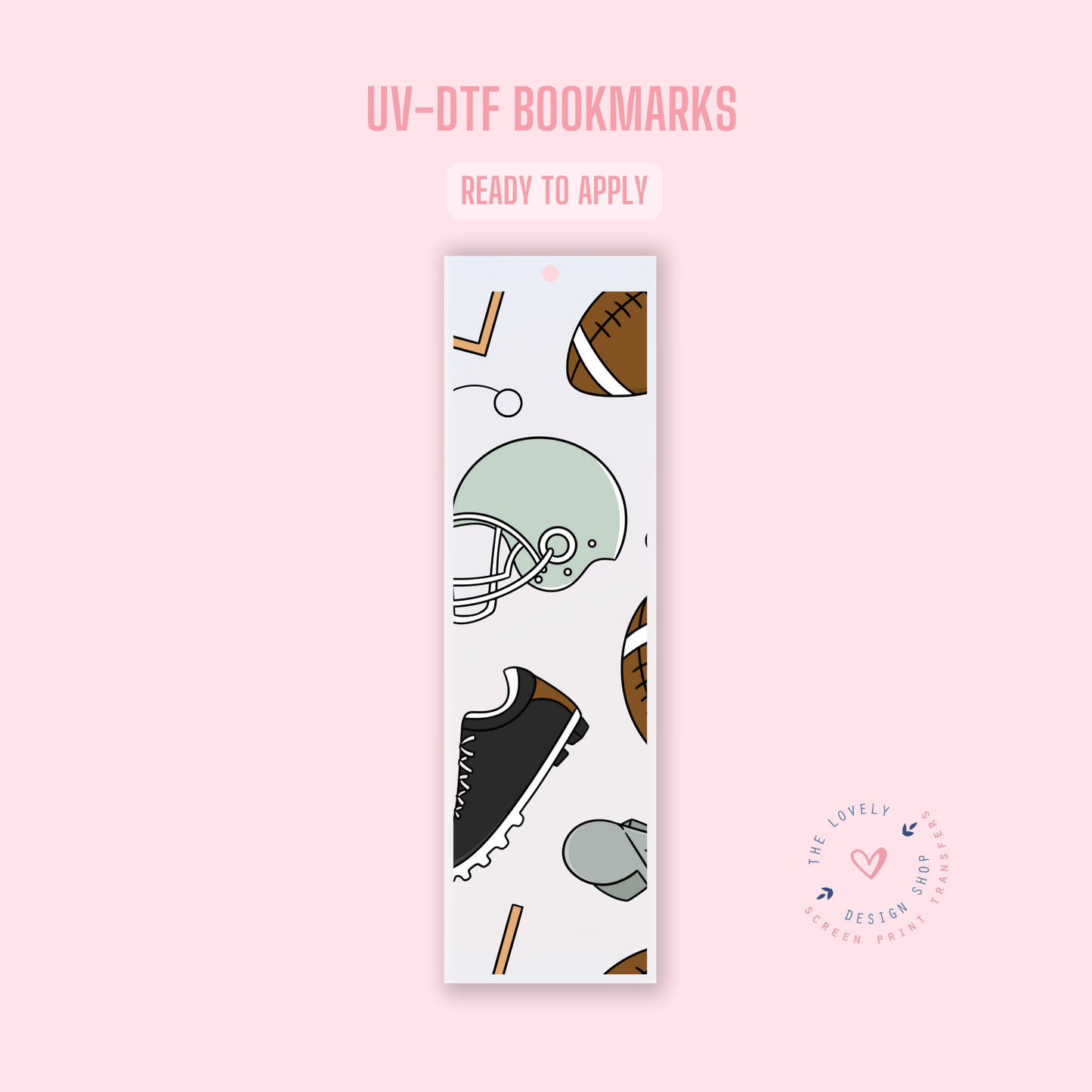 Football - UV DTF Bookmark Decal - Sep 3
