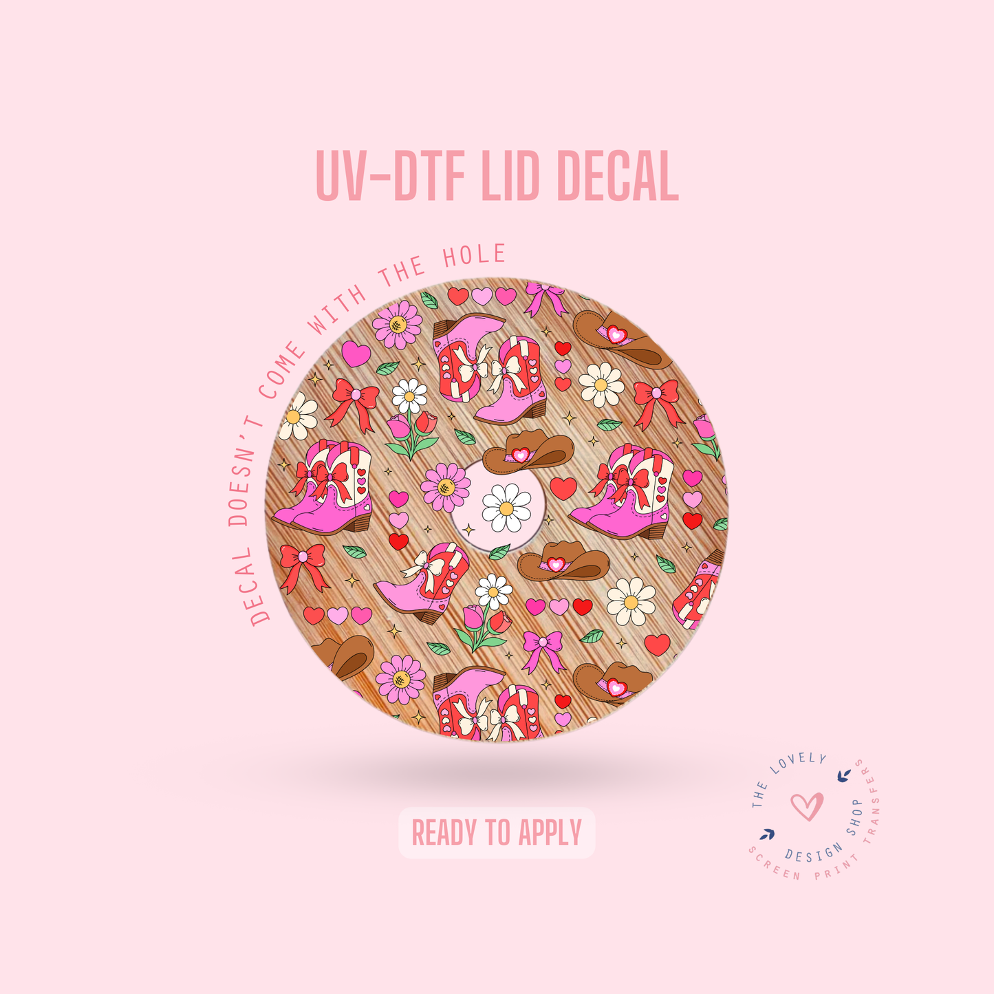 Cowgal Garden - UV DTF Lid Decal - Jan 20