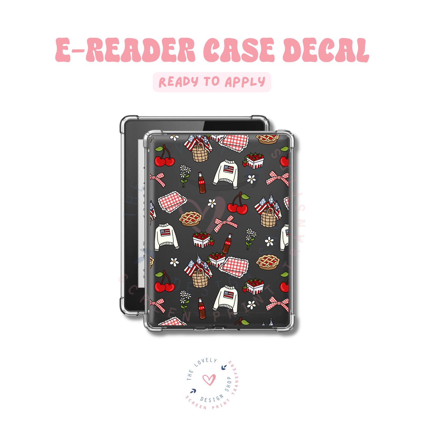 Americana - UV DTF E-Reader Decal Jun 11