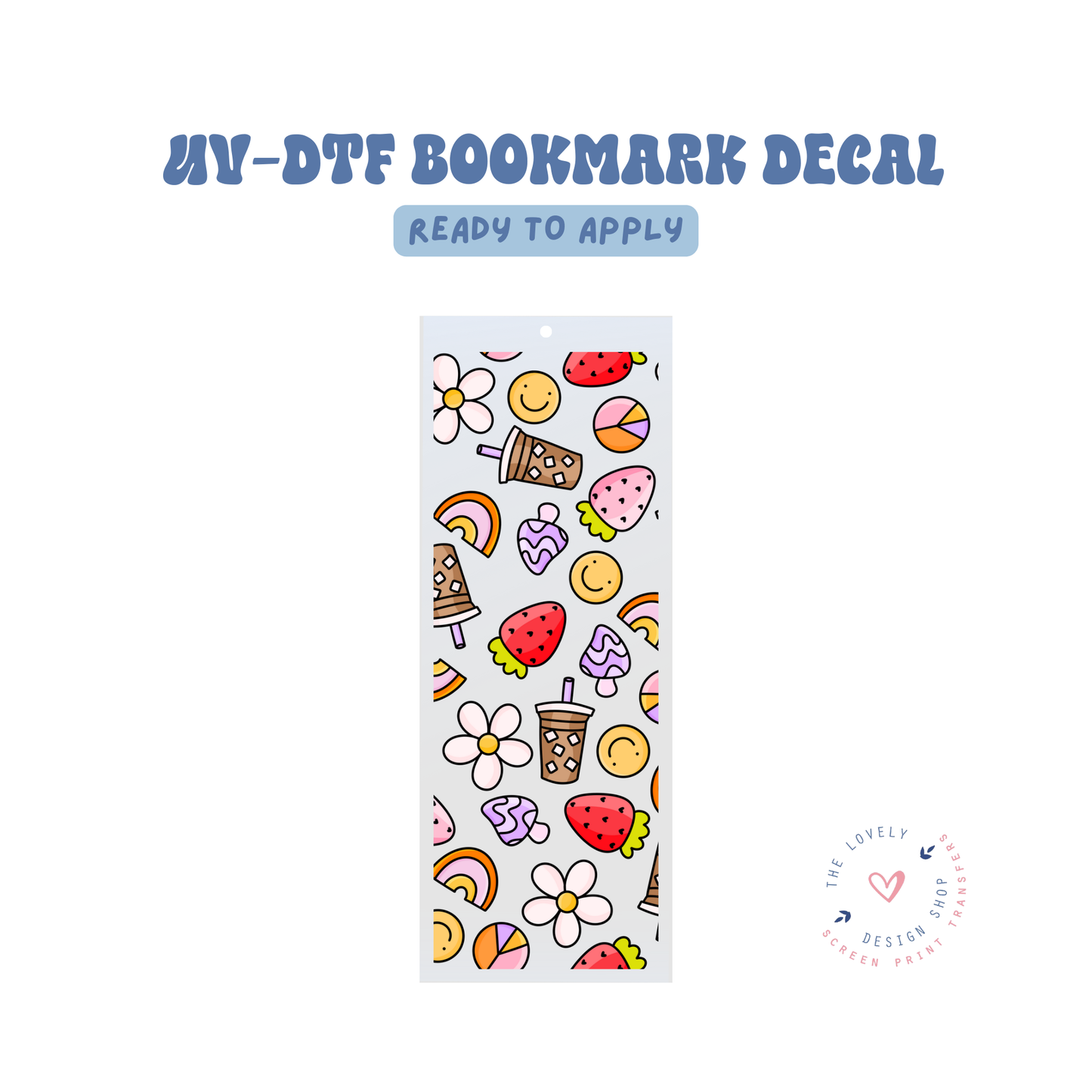 Groovy Theme - UV DTF Bookmark Decal - Jan 27