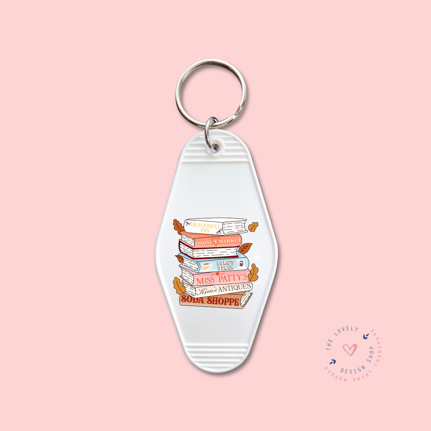 Girls Show Fall Books - Keychain UV DTF Decal - Aug 19