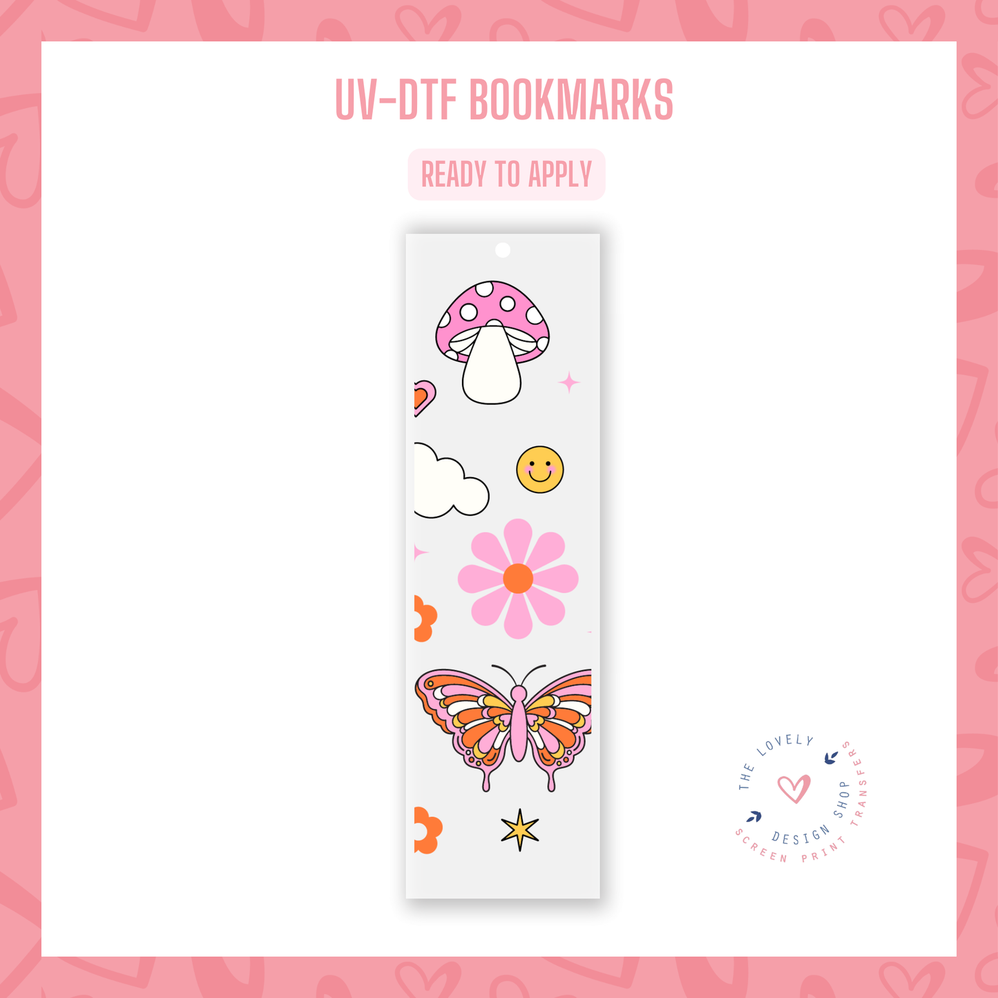 Groovy Cuties - UV DTF Bookmark Decal - Aug 19