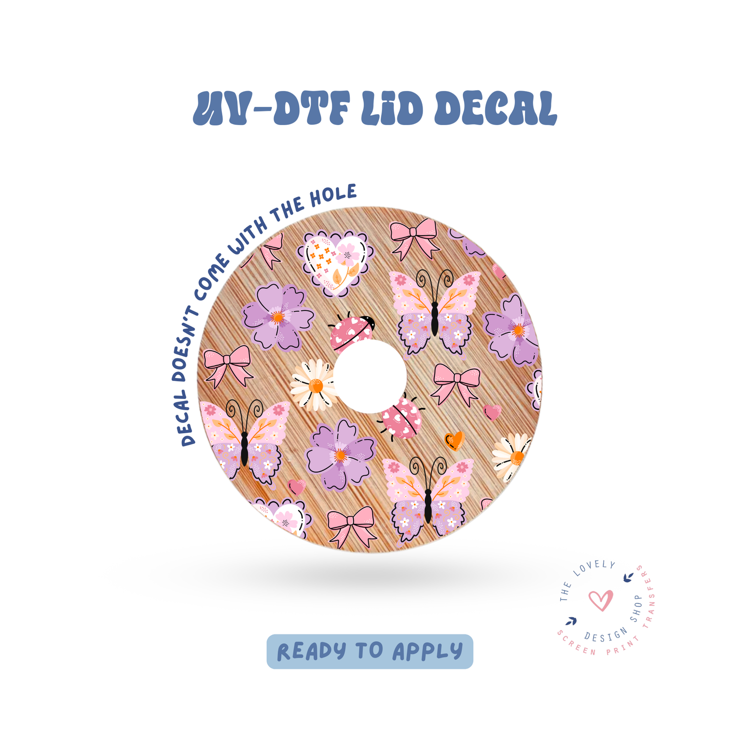 Lovely Butterfly - UV DTF Lid Decal - Apr 23