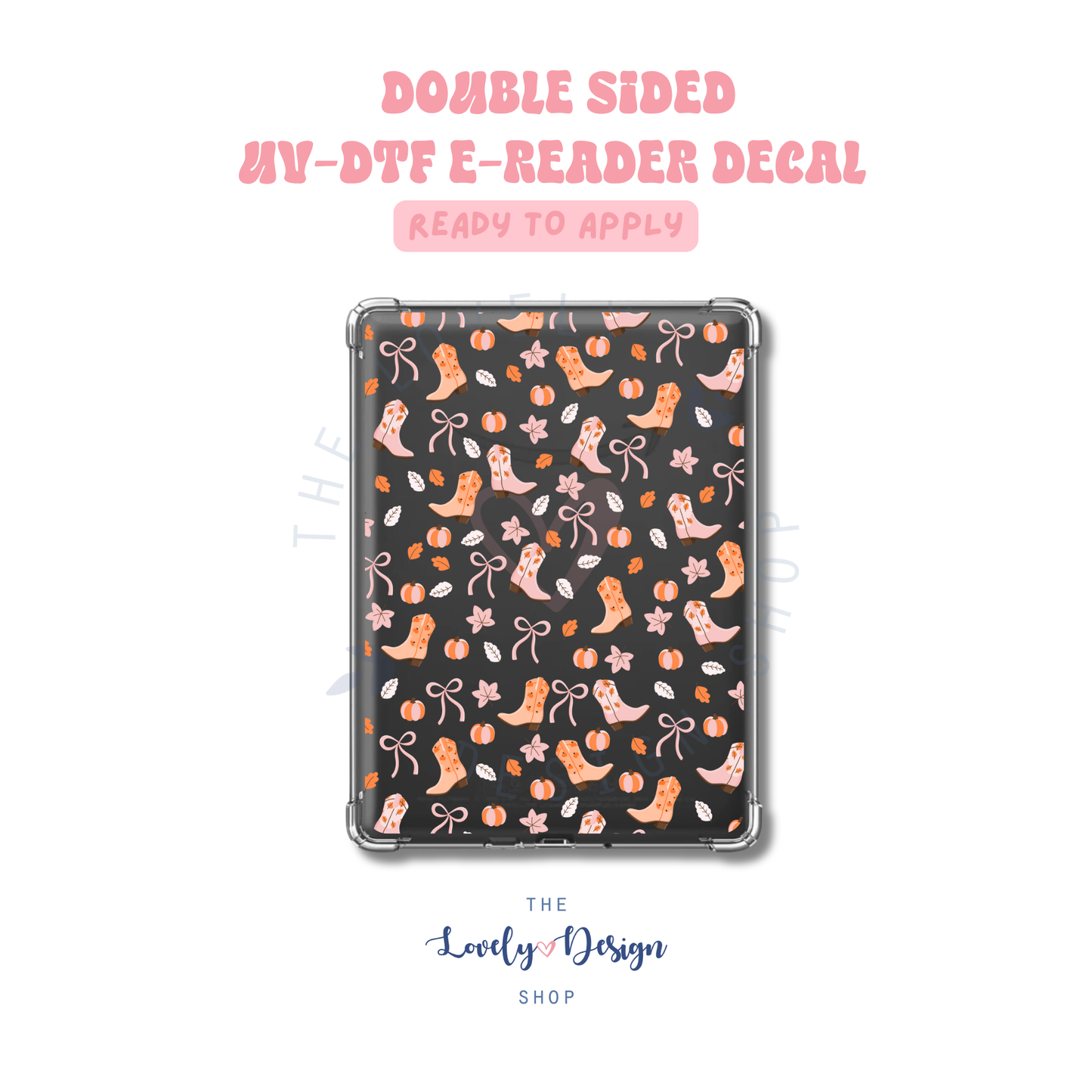Autumn Cowgirl - UV DTF E-Reader Decal - Aug 8