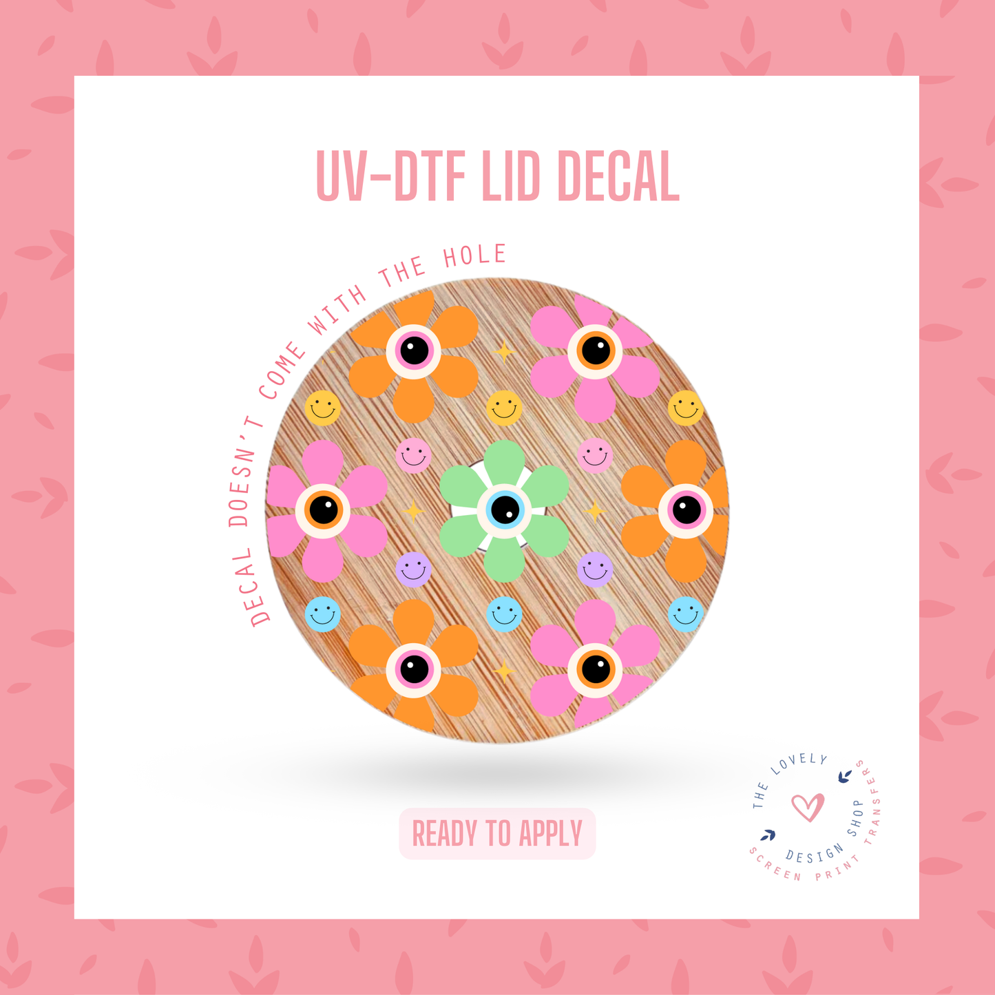 Halloween Eye Flowers - UV DTF Lid Decal - Jul 22