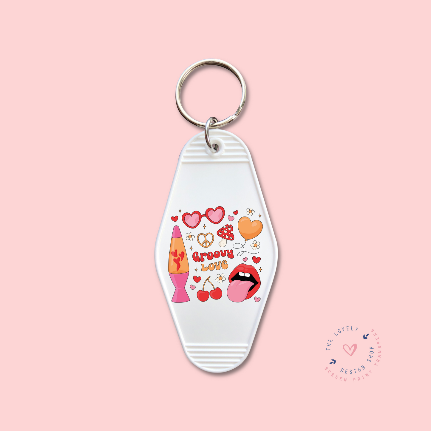 Groovy Love - Keychain UV DTF Decal - Dec 9