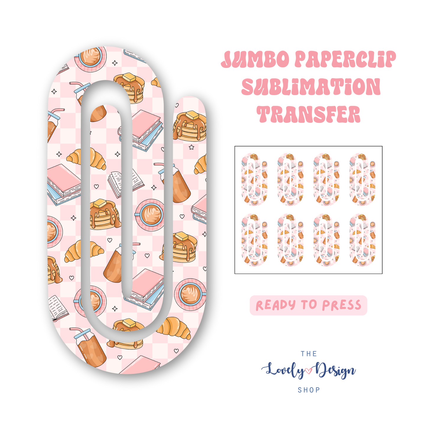 Bookish And Brunch - Sublimation Transfers