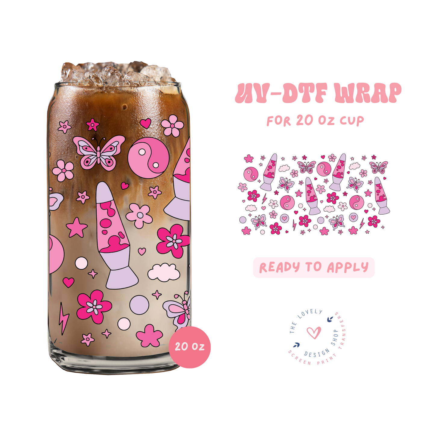 Y2K Moments - UV DTF 20 oz Libbey Cup Wrap - Feb 19