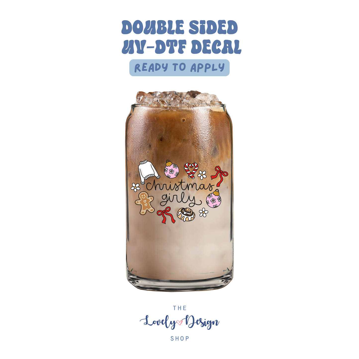 Christmas Girly - UV DTF Cup Decal - Sep 15
