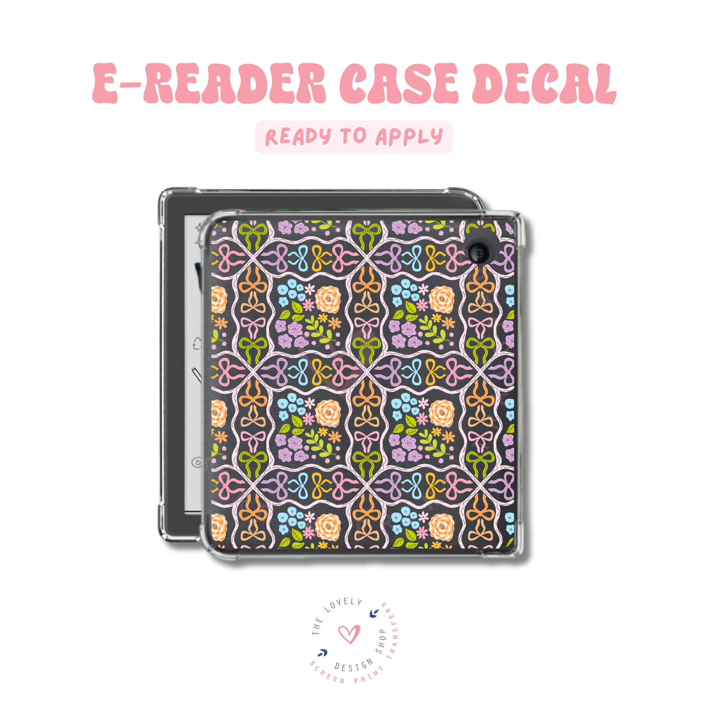 Colorful Pattern - UV DTF E-Reader Decal - Apr 23