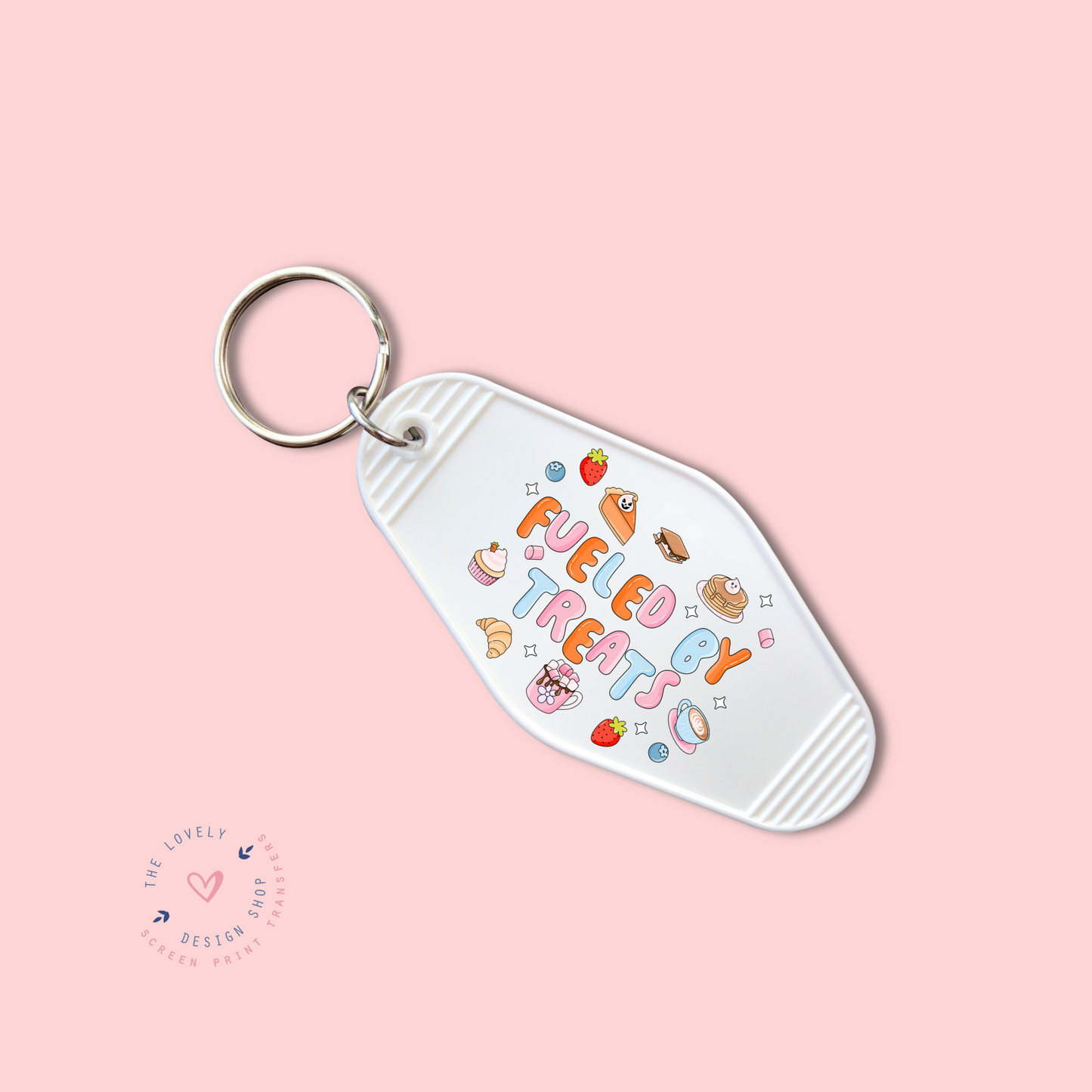 Fueled By Treats - Keychain UV DTF Decal - Nov 4