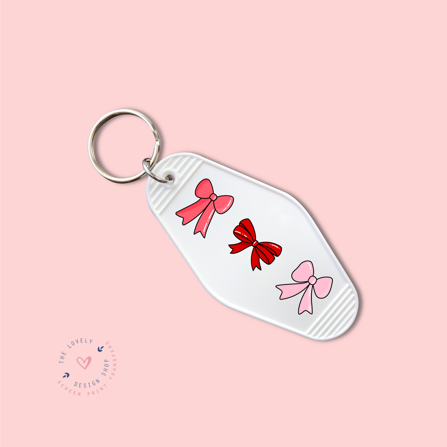 P&R Bows - Keychain UV DTF Decal - Dec 23