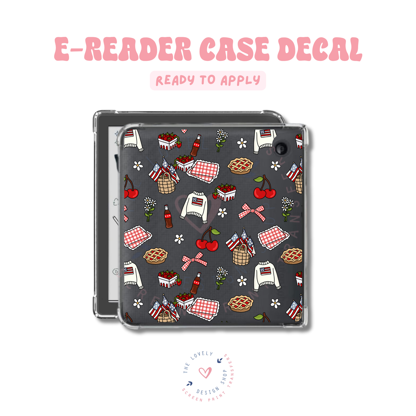 Americana - UV DTF E-Reader Decal Jun 11
