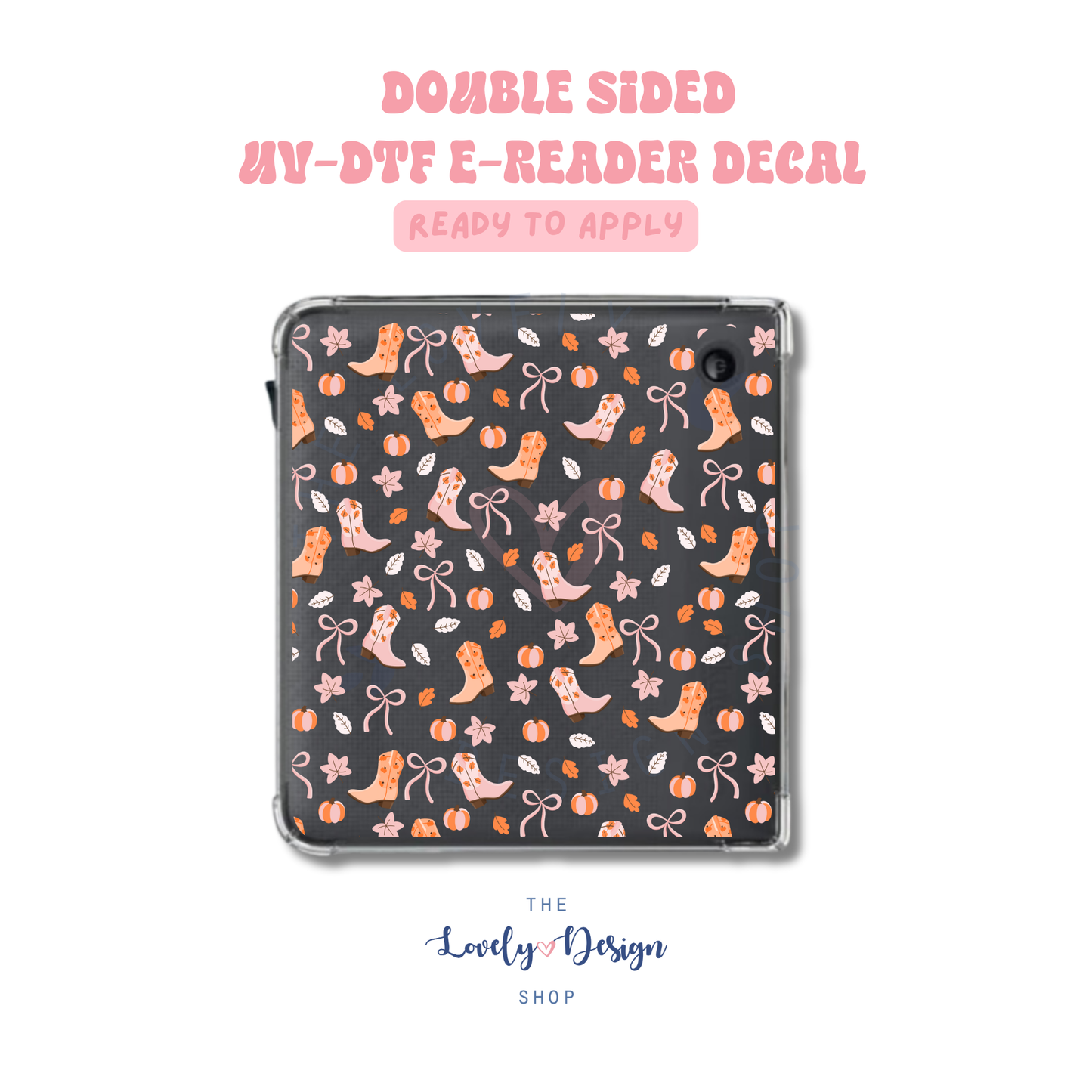 Autumn Cowgirl - UV DTF E-Reader Decal - Aug 8