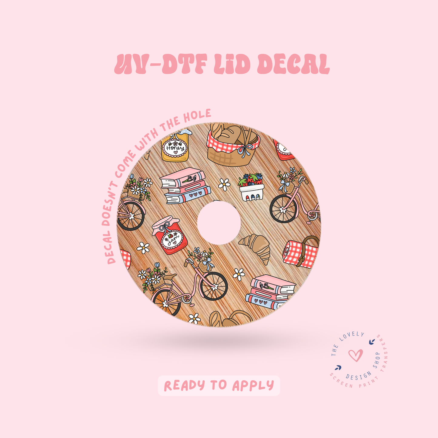 Spring Picnic - UV DTF Lid Decal - Jan 27