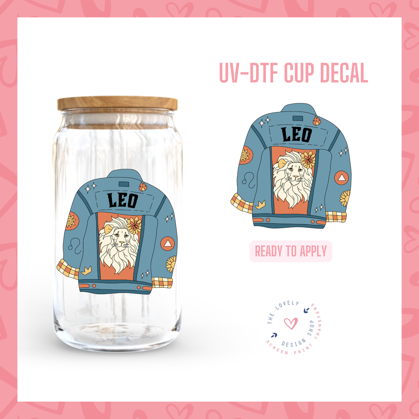 Zodiac Signs Jackets - UV DTF Cup Decal (Ready to Ship) Jun 10