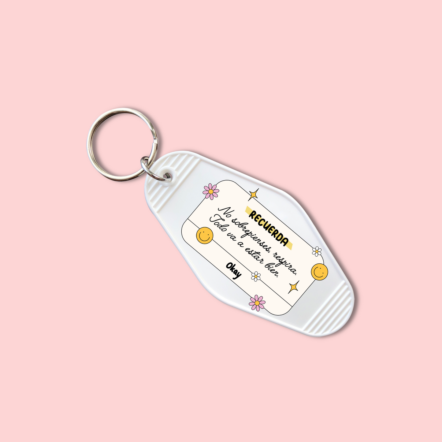 No Sobrepienses, Respira. Todo Va A Estar Bien (Set of 5) - Keychain UV DTF Decal - July 22