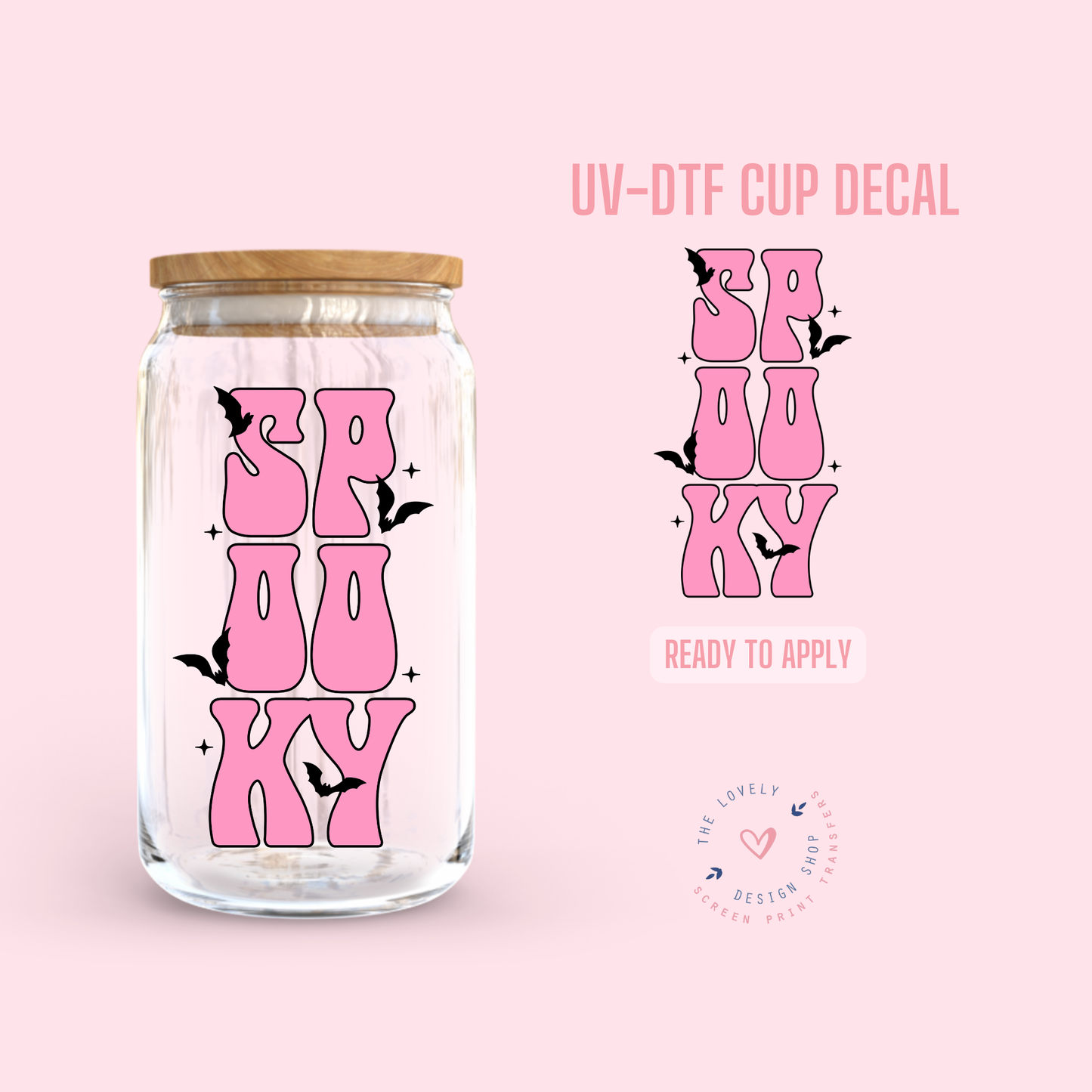 Spooky - UV DTF Cup Decal - Jul 15