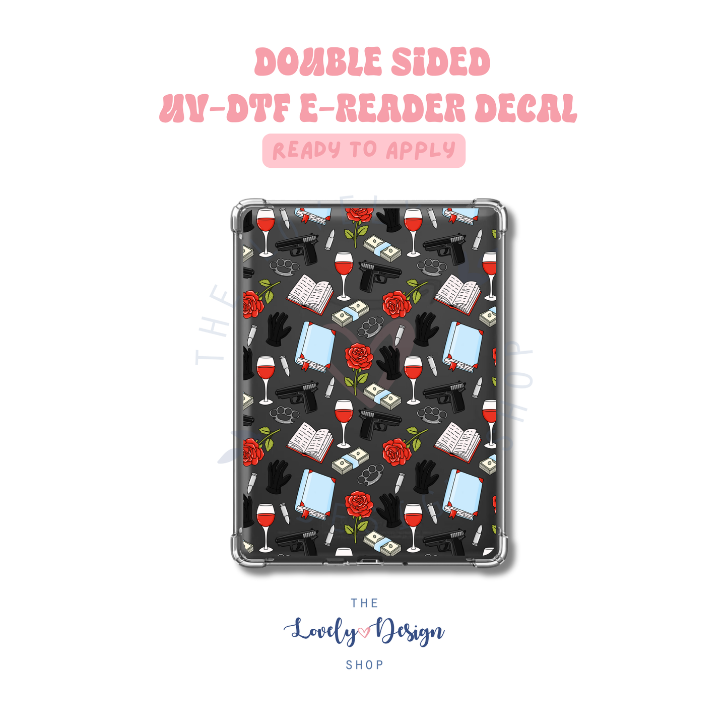 Mafia Romance - UV DTF E-Reader Decal - Aug 8