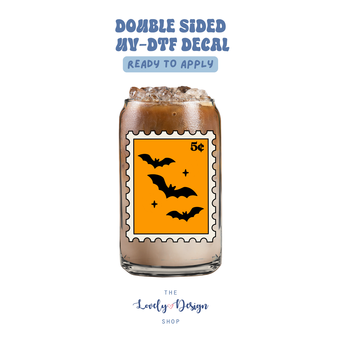 Bats Stamp - UV DTF Cup Decal - Aug 8