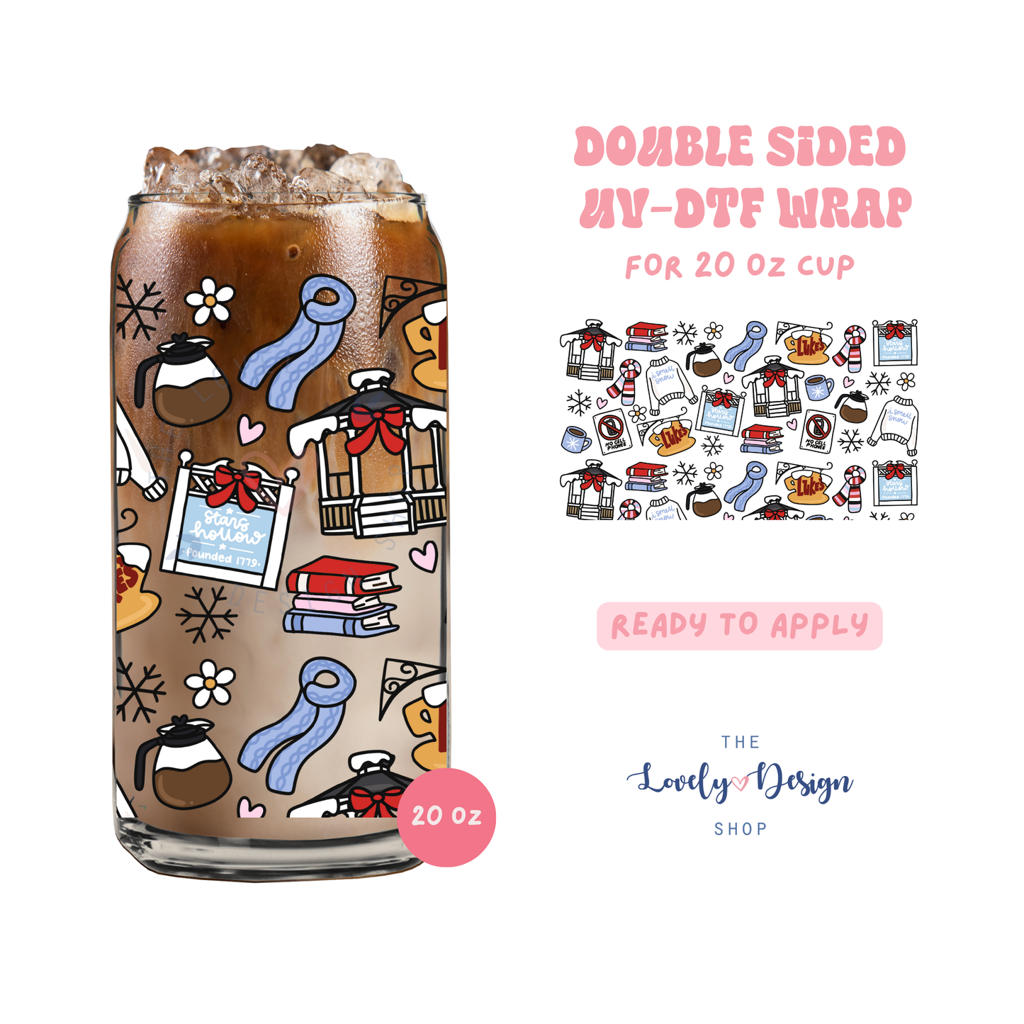 GG Show I Smell Snow - UV DTF 20 oz Libbey Cup Wrap - Sep 15