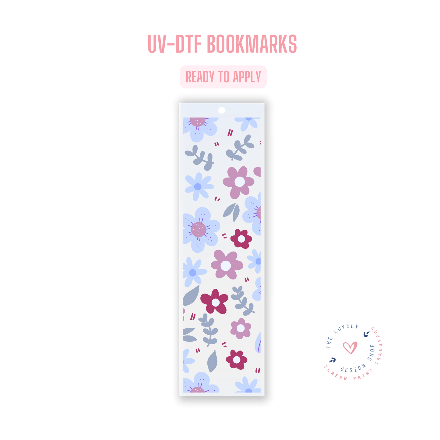 Season Flowers - UV DTF Bookmark Decal (Ready to Ship) Jun 17