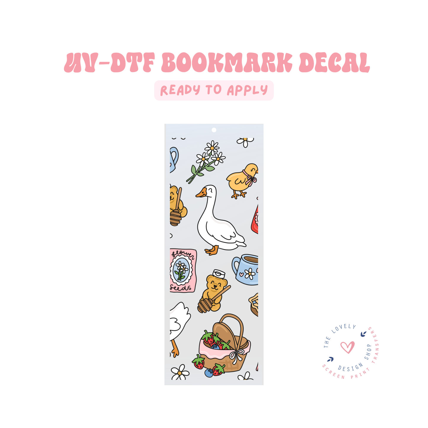 Spring Vibes - UV DTF Bookmark Decal - Jan 27