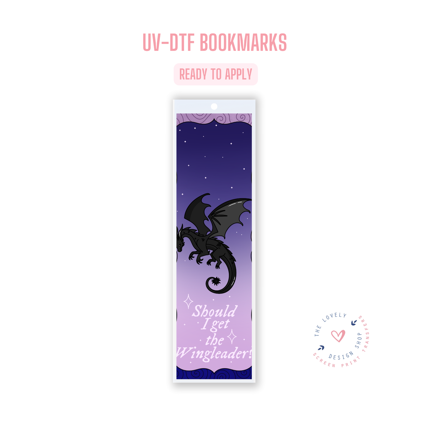 4W - UV DTF Bookmark Decal - Dec 16