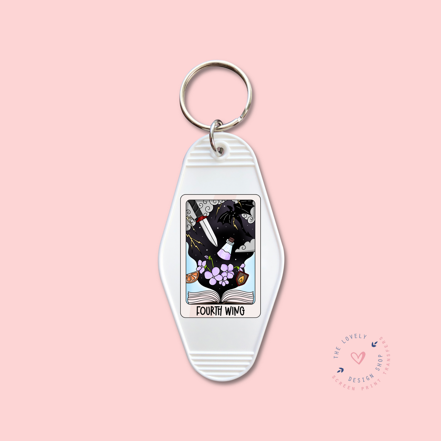 Fourth Wing - Keychain UV DTF Decal - Sep 3