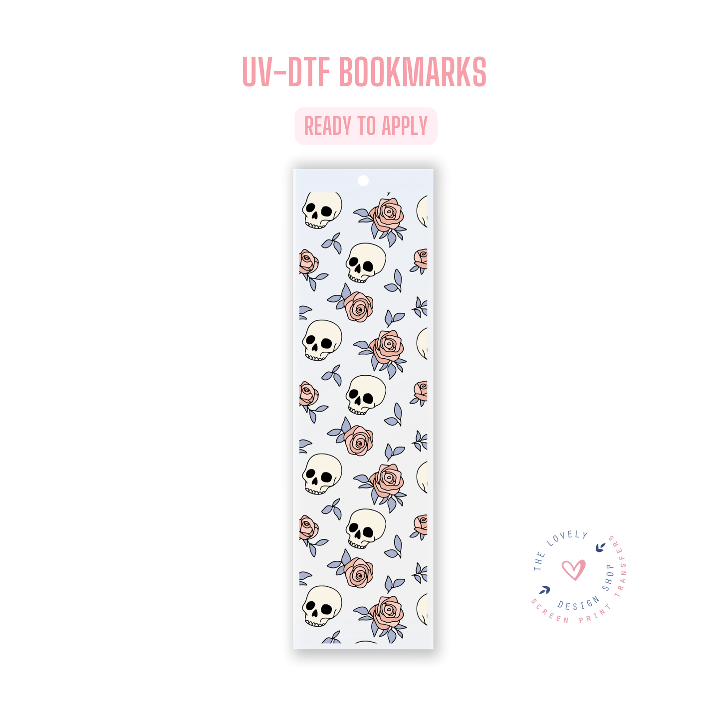 Deadly Roses - UV DTF Bookmark Decal - Aug 12