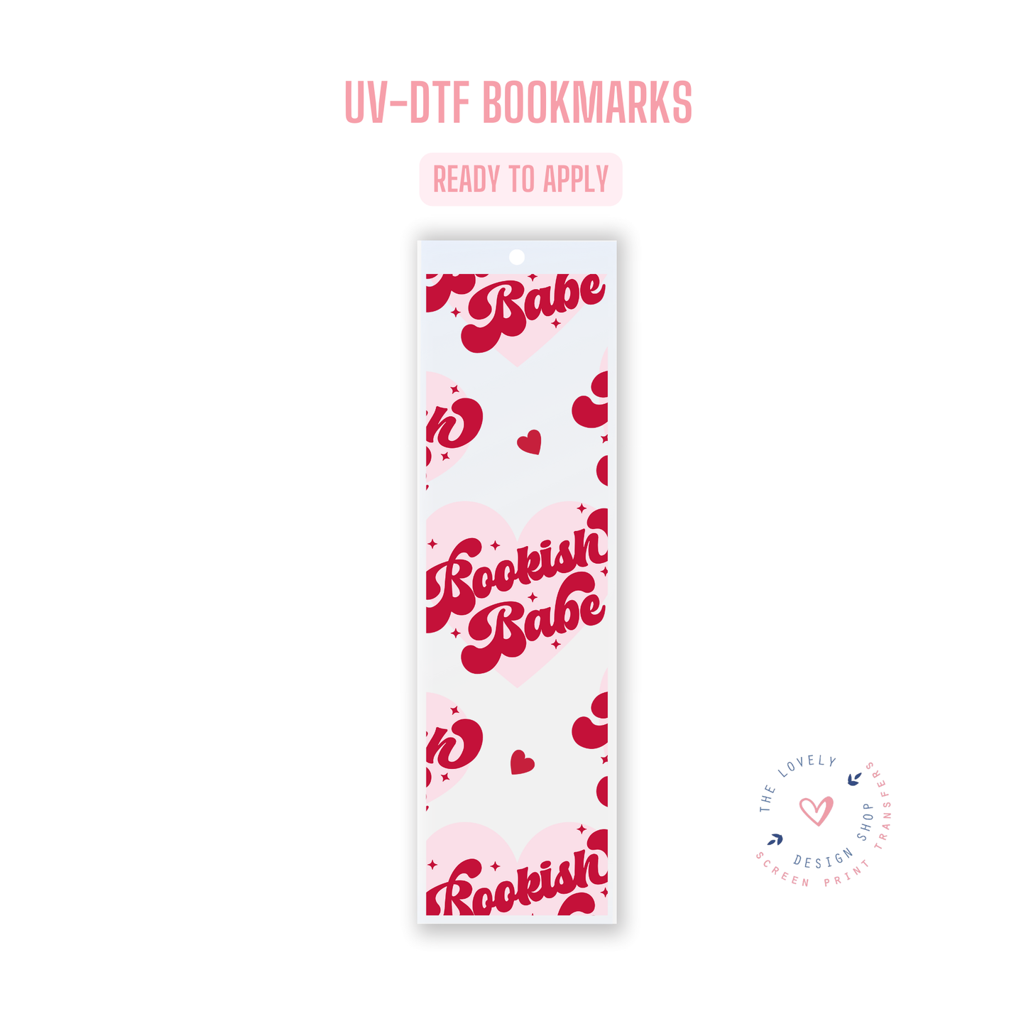 Bookish Babe - UV DTF Bookmark Decal - Jul 15