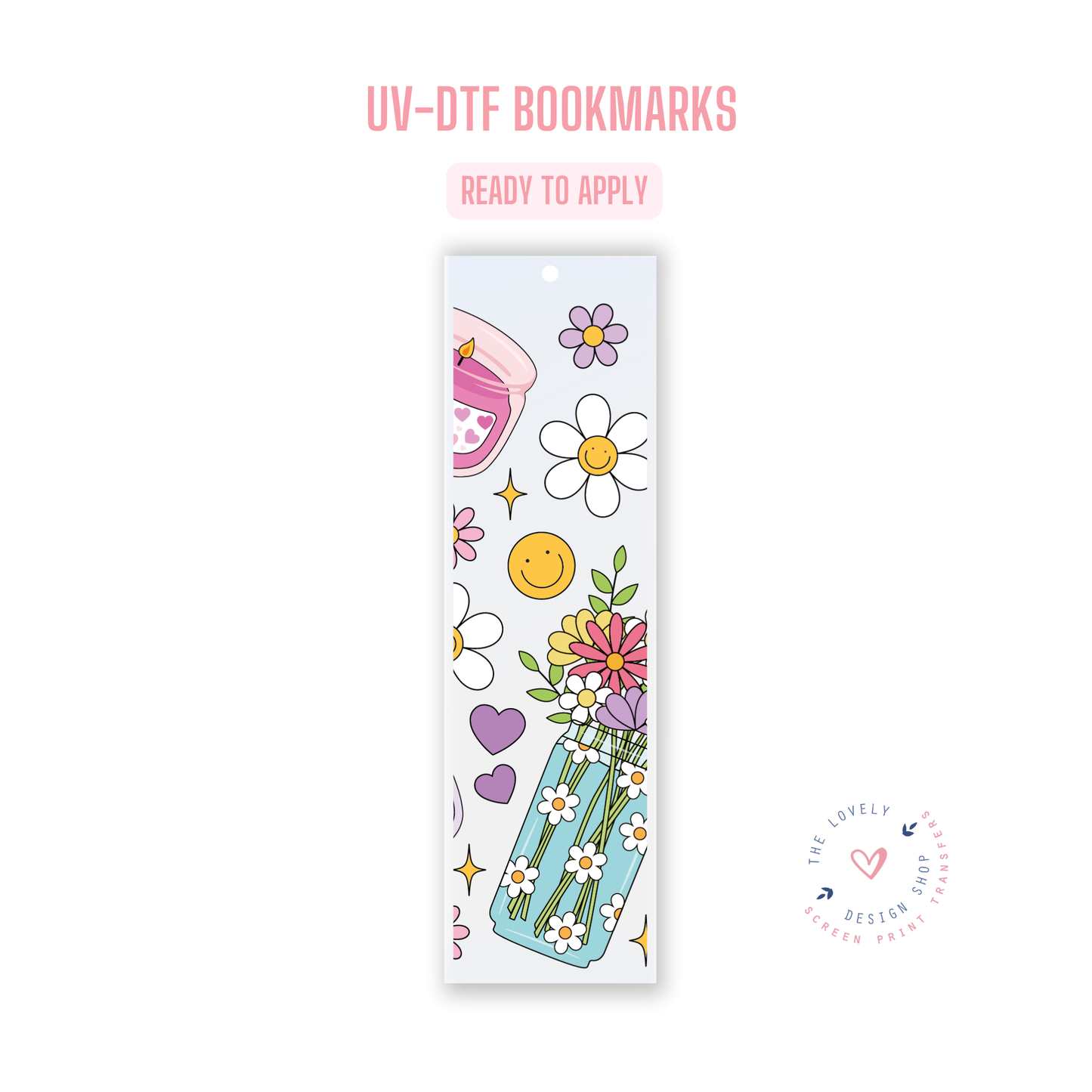 Florecitas y Velitas - UV DTF Bookmark Decal - Jul 22