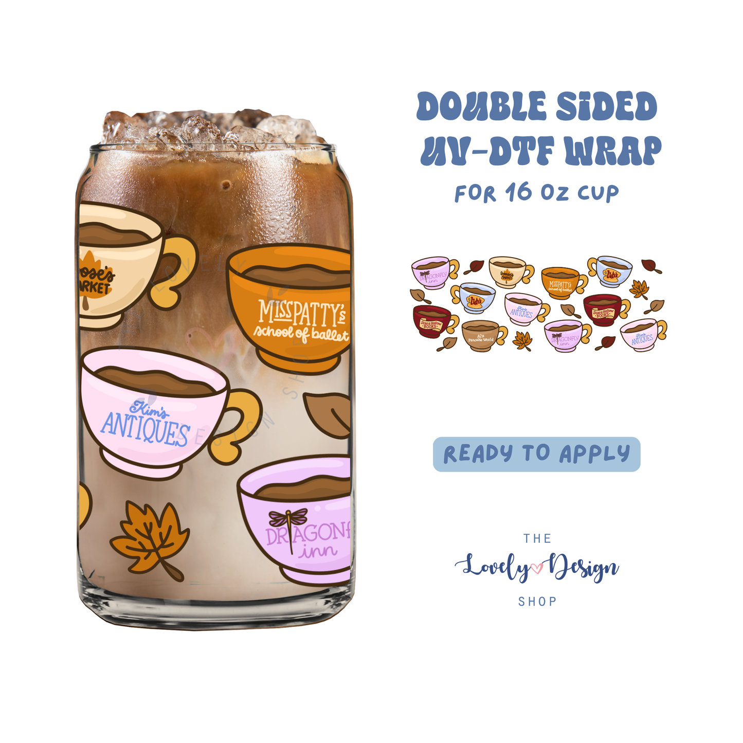 GG Mugs - UV DTF 16 oz Libbey Cup Wrap - July 24