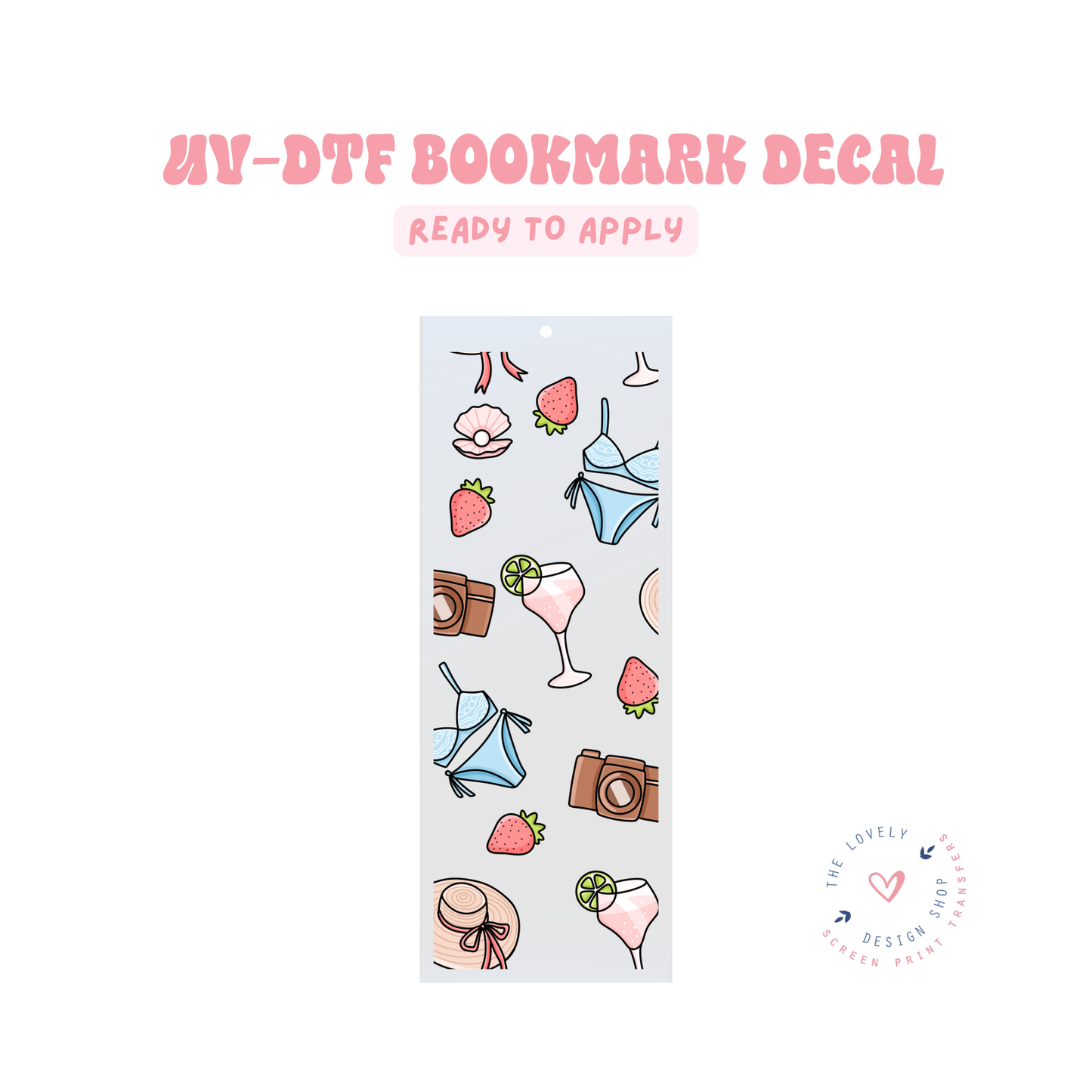 Soft Summer - UV DTF Bookmark Decal - Jun 11