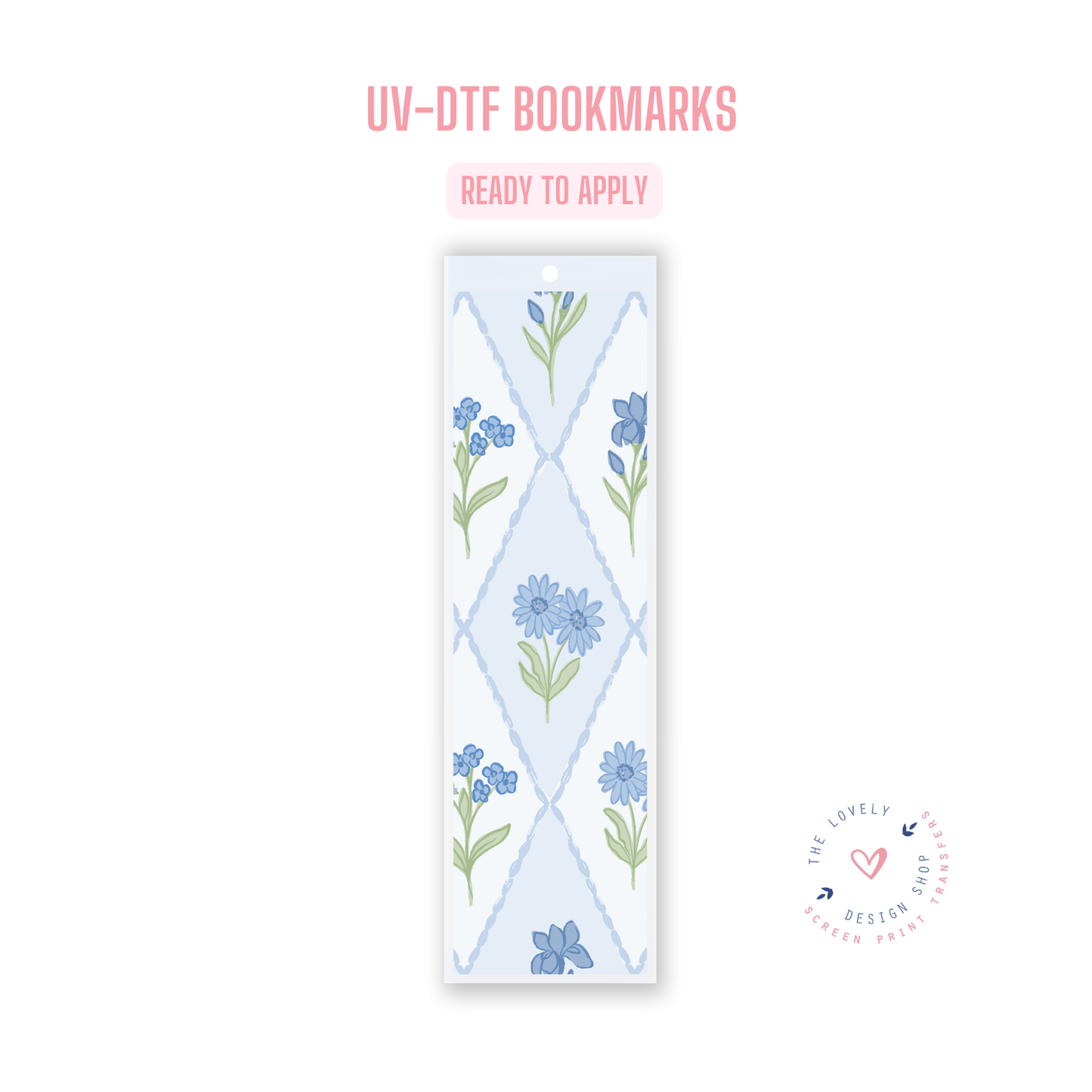 Diamond Wildflowers - UV DTF Bookmark Decal - Jan 20