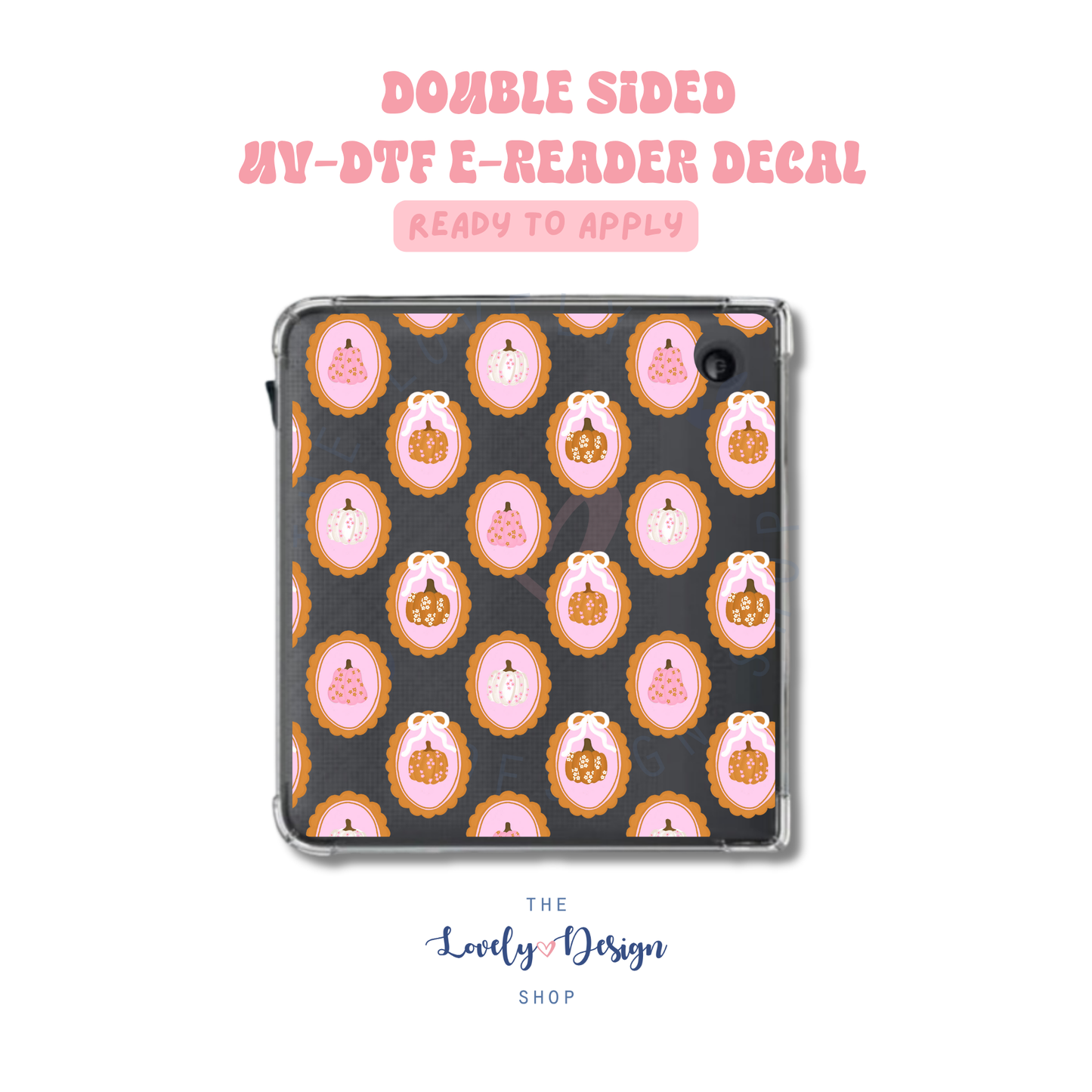 Pumpkin Frames - UV DTF E-Reader Decal - Aug 8