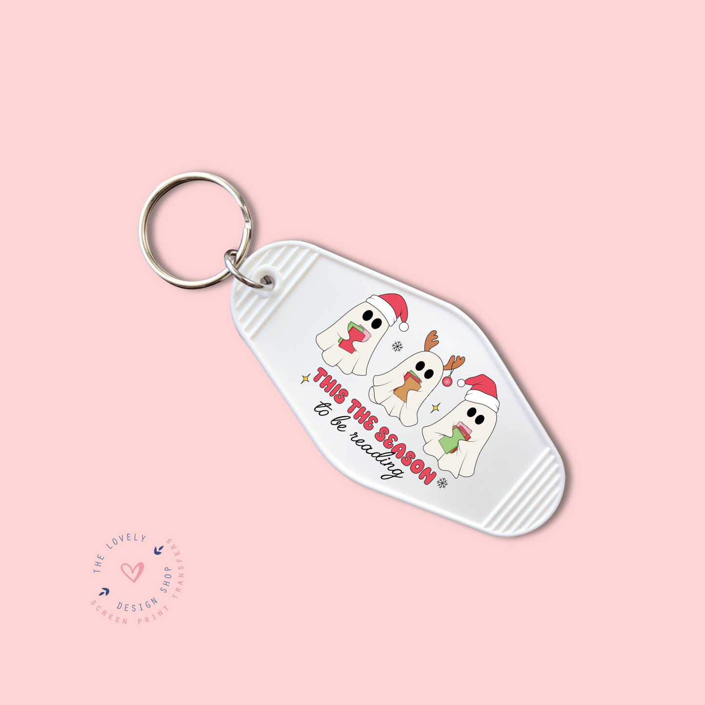 This The Season To Be Reading - Keychain UV DTF Decal - Sep 9