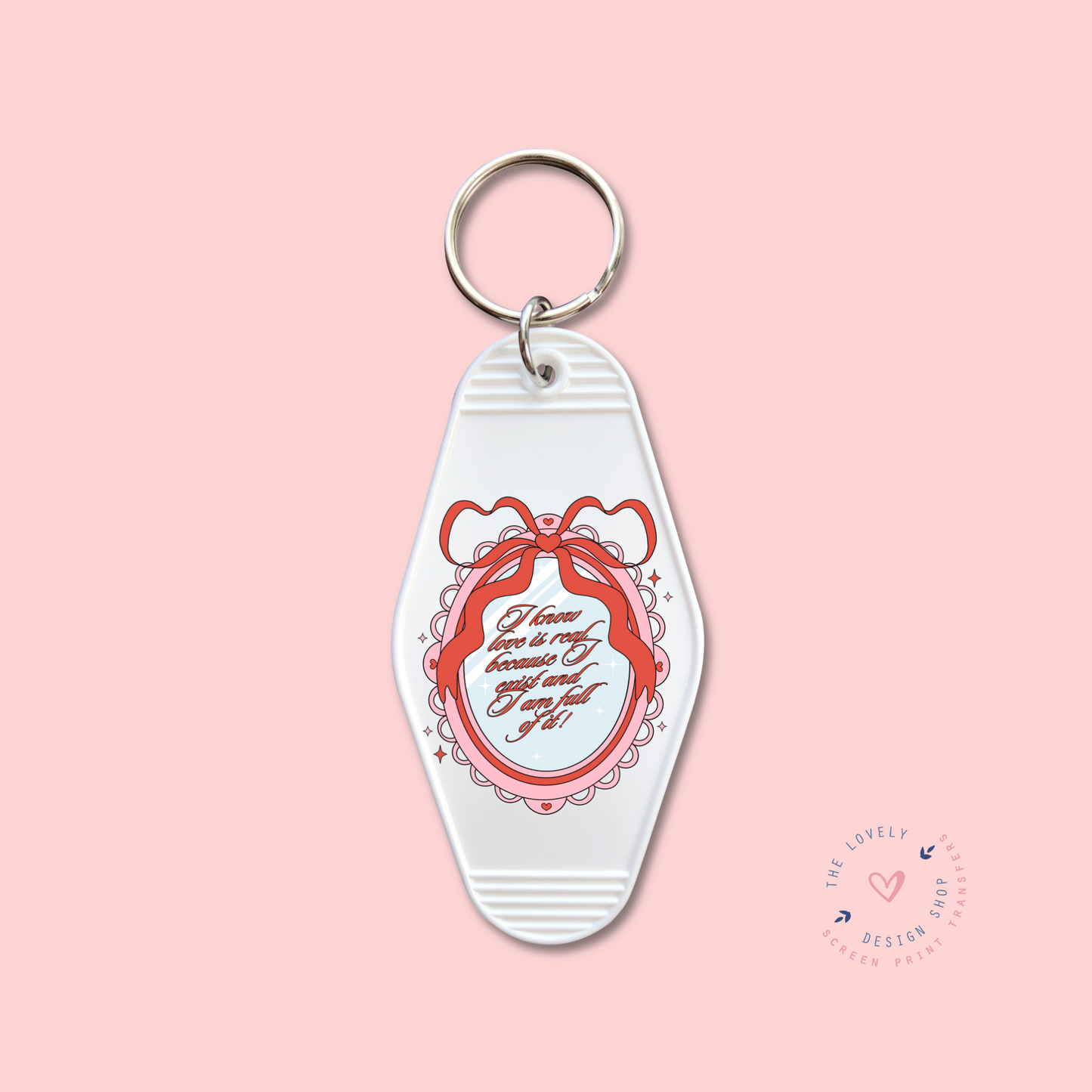 Love Is Real Mirror - Keychain UV DTF Decal - Dec 31