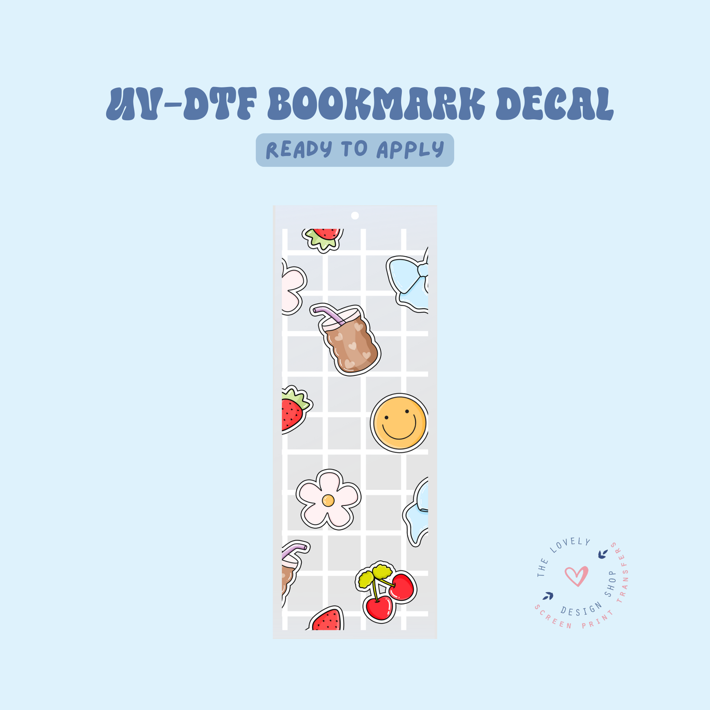 Stickers - UV DTF Bookmark Decal - Apr 23