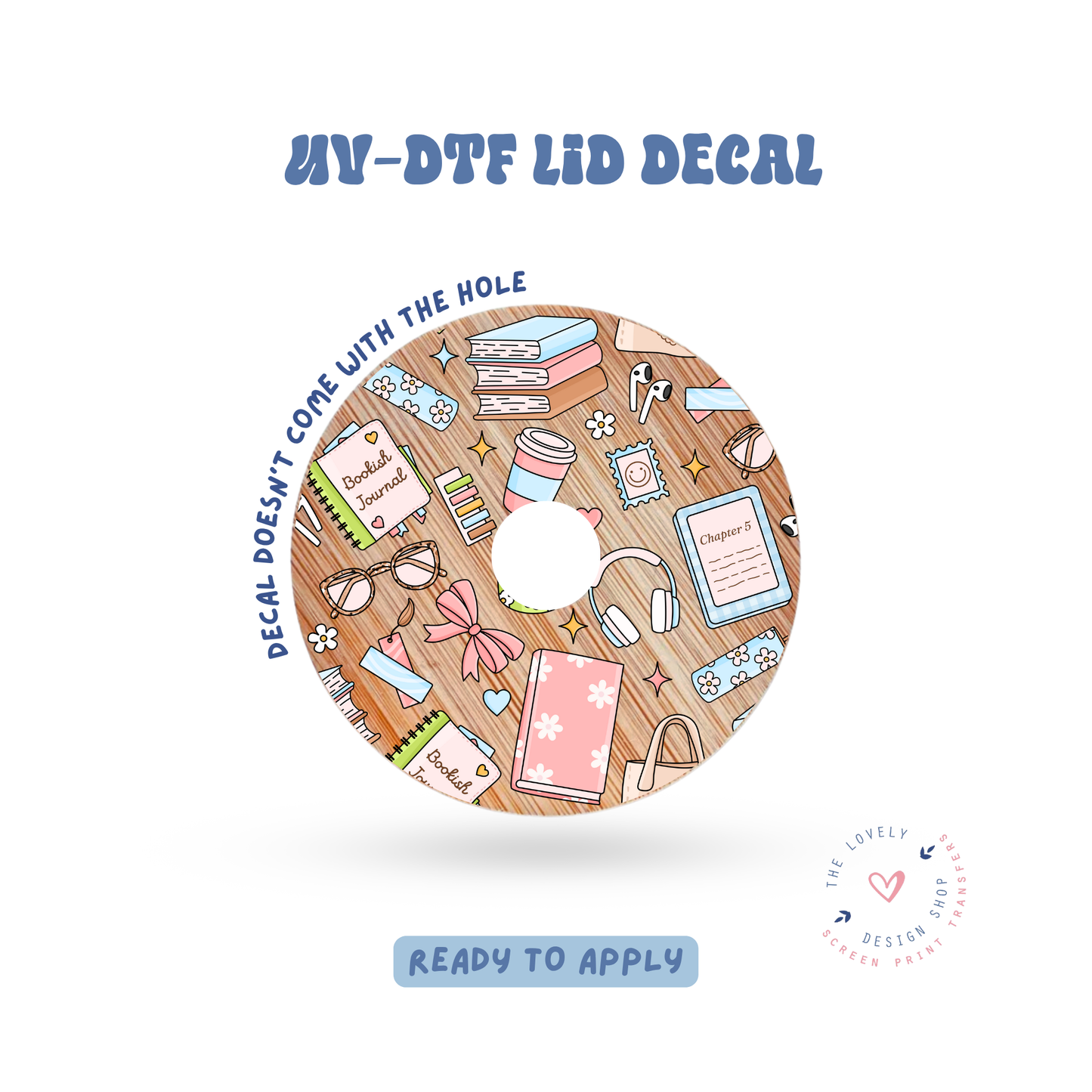 Bookish Essentials - UV DTF Lid Decal - Jun 11