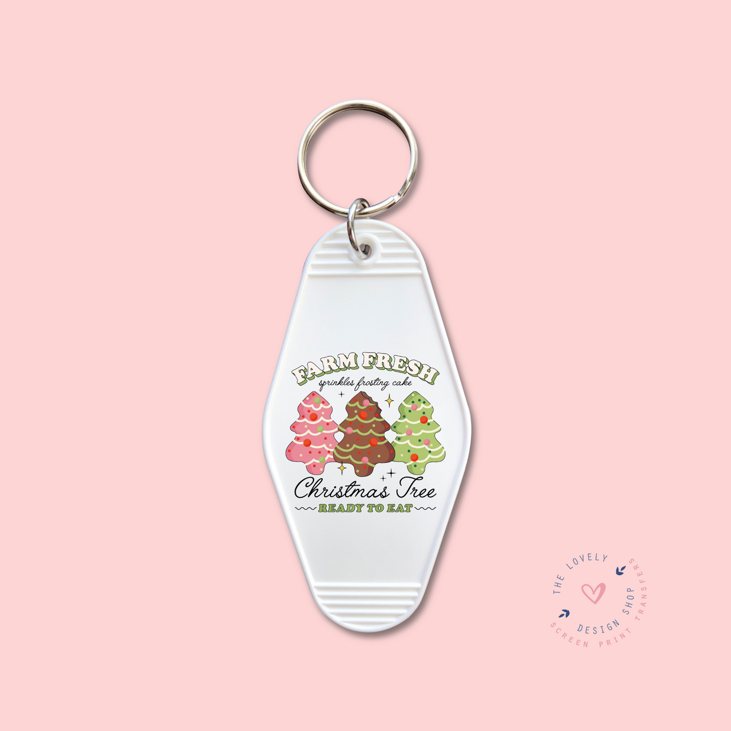 Farm Fresh Christmas Tree Cakes - Keychain UV DTF Decal - Sep 9