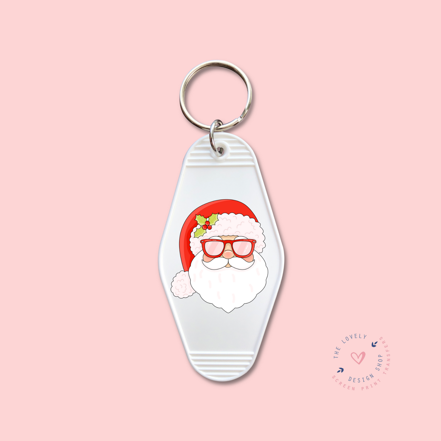 Santa Face - Keychain UV DTF Decal - Dec 16